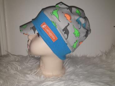Schirmmütze im Beaniestyle KU 45-47cm "Dinosaurier"